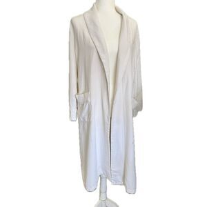 Vintage Lauren Ralph Lauren Ivory Shawl Collar Robe - No Belt